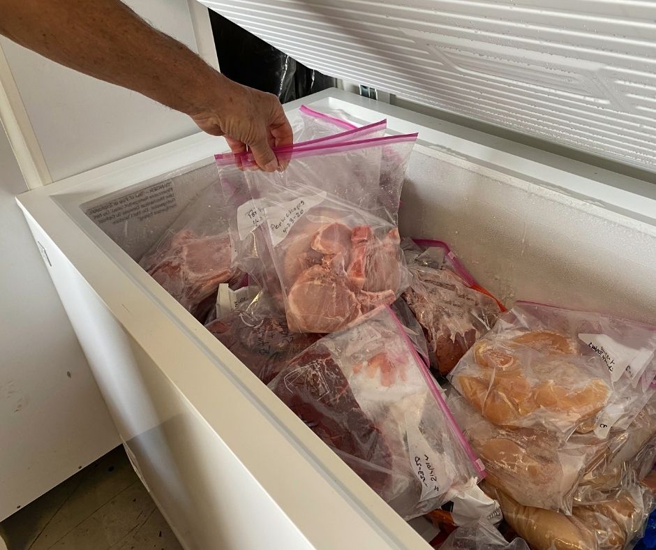 using a spare fridge to store food safely 