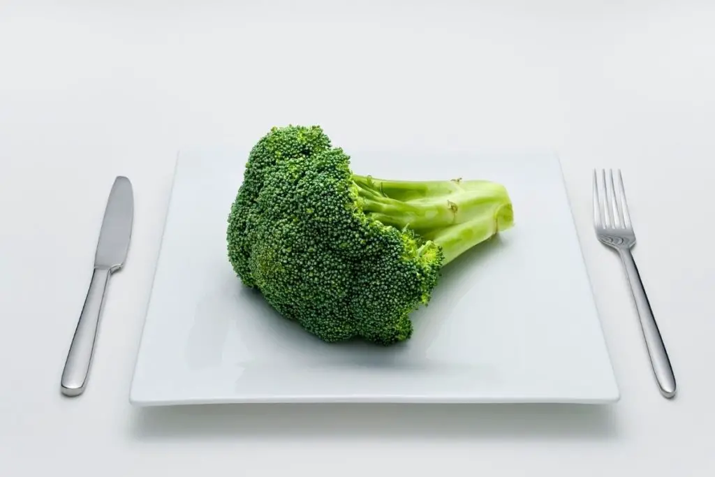 broccoli spears on the plate