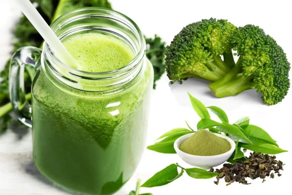 fat burning broccoli;u and green tea smoothie 