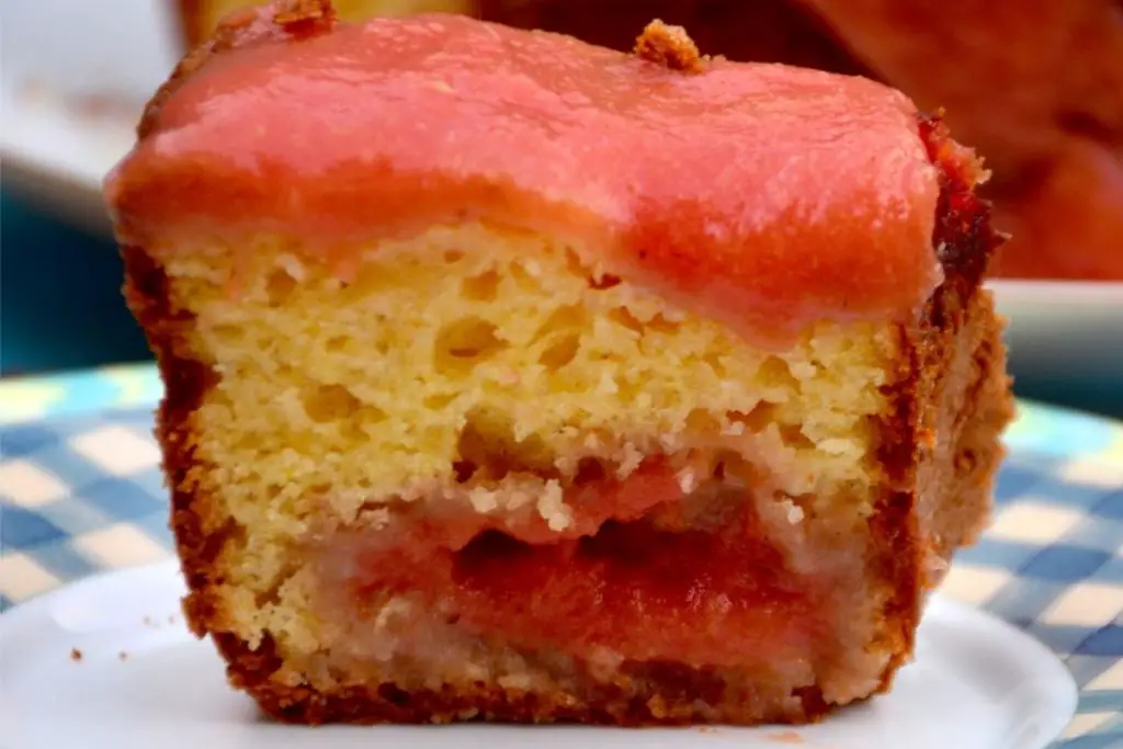 stewed rhubarb madeira cake