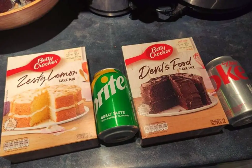 ingredients for soda pop cake