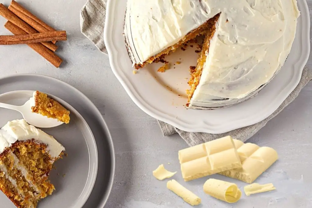 carrot cake with alternative frosting