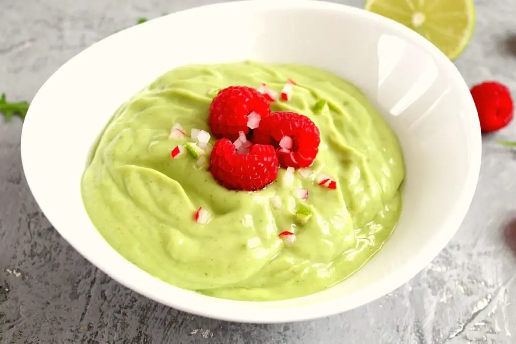 condensed milk and avocado mousse