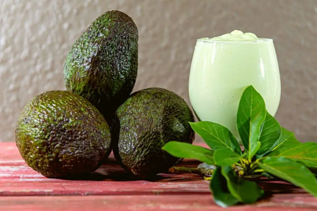 Filipino avocado dessert condensed milk