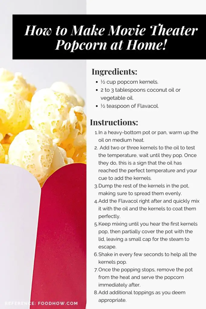 Flavacol popcorn recipe