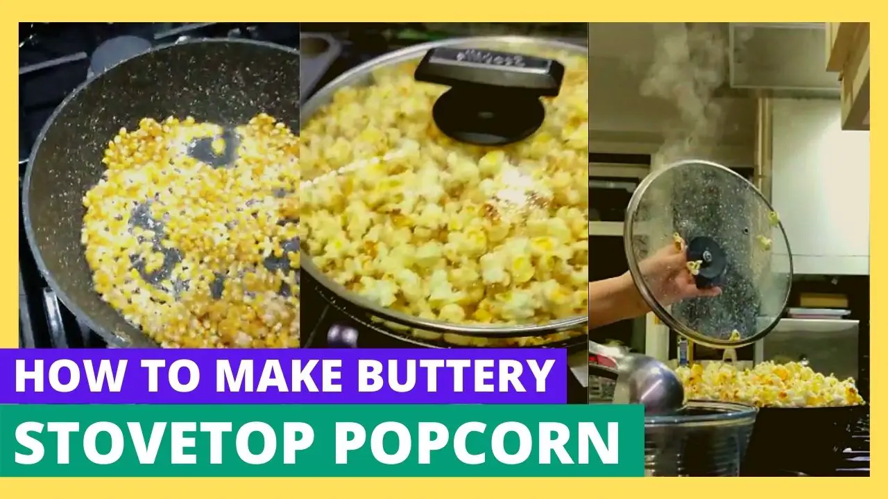 making popcorn with butter instead of oil