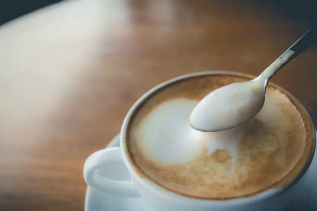 potato milk in coffee