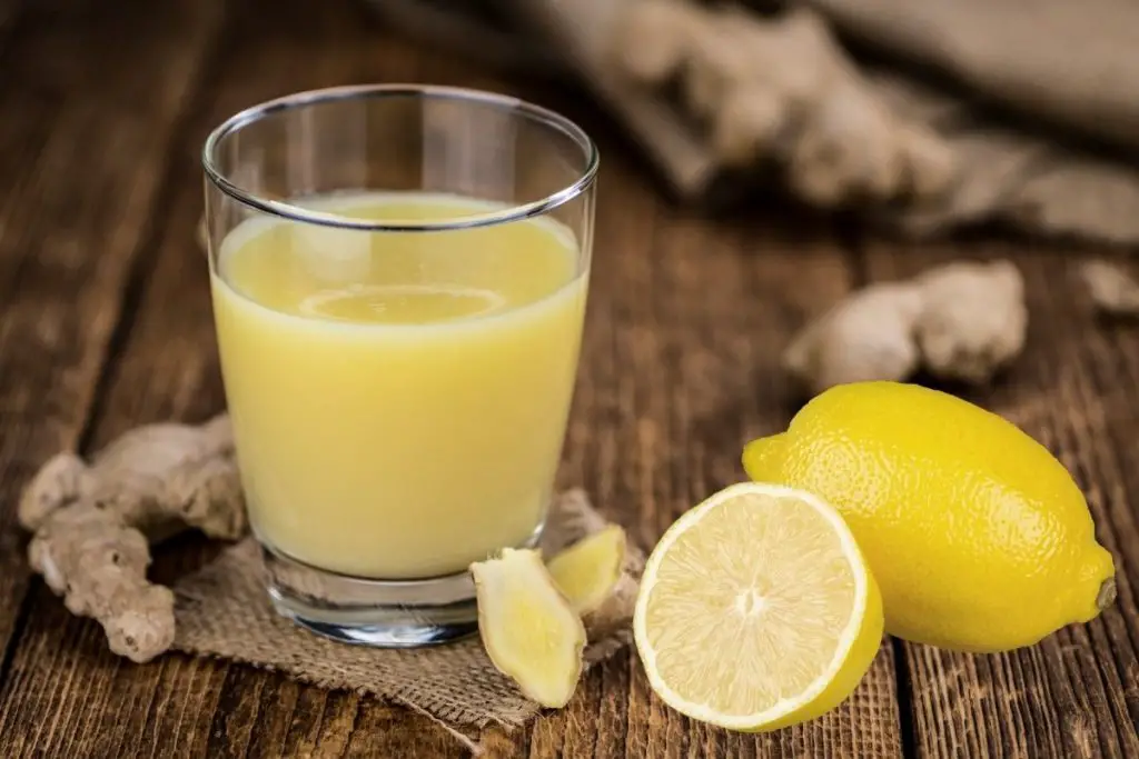 ginger and lemon shots that will suppress appetite