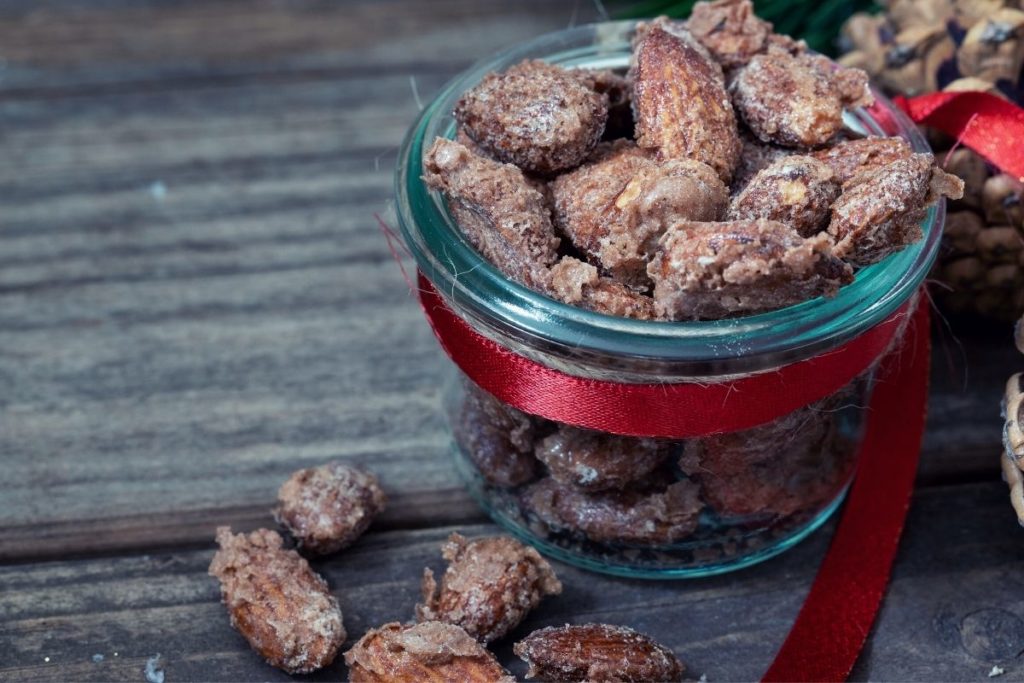 healthy candied almonds that are sugar free