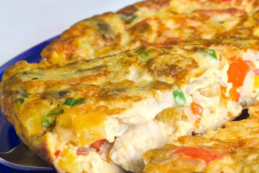 tortilla francesa with vegetables