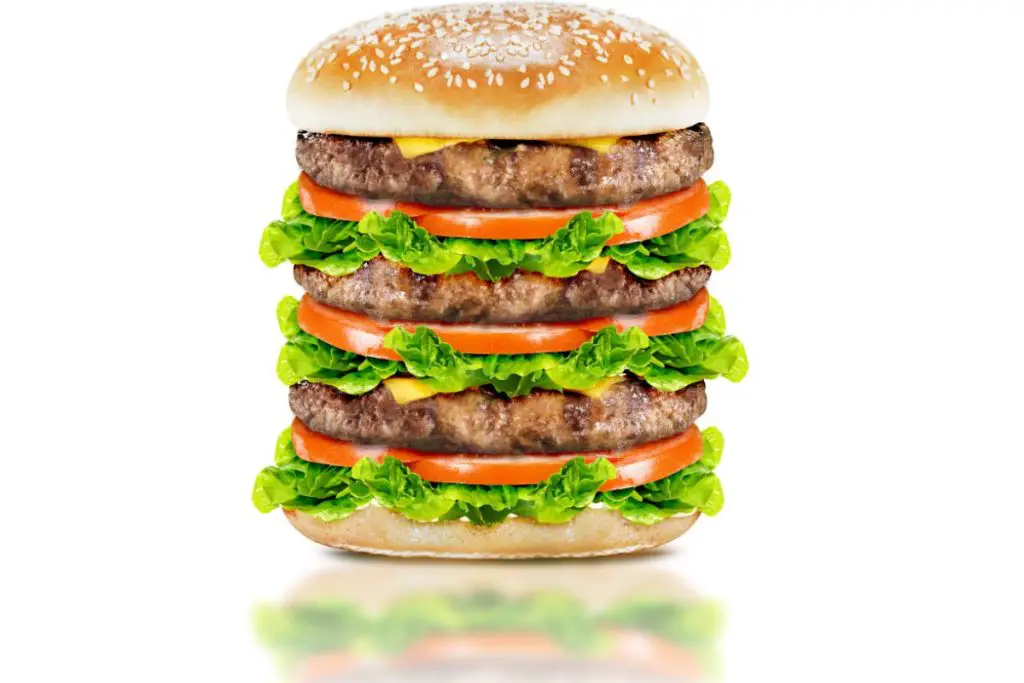 extra large hamburger 