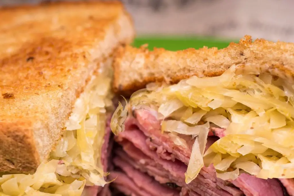 corned beef sauerkraut sandwich