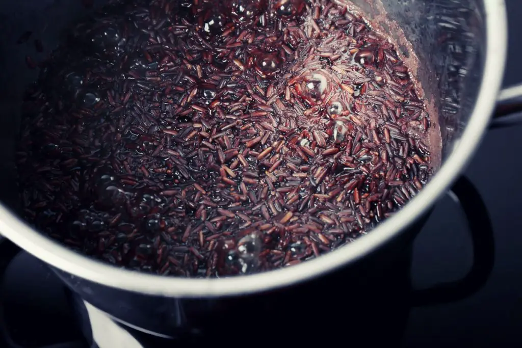 cooking black rice 