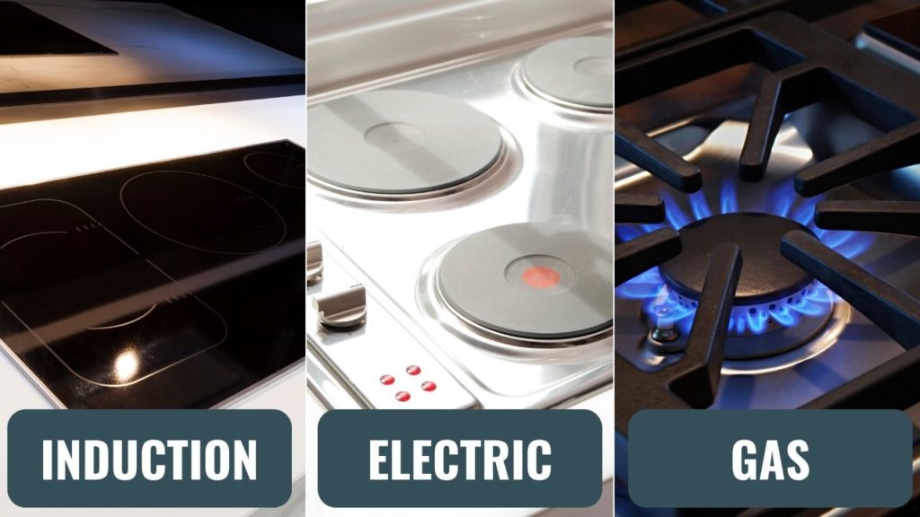 induction cooktop vs electric vs gas hob