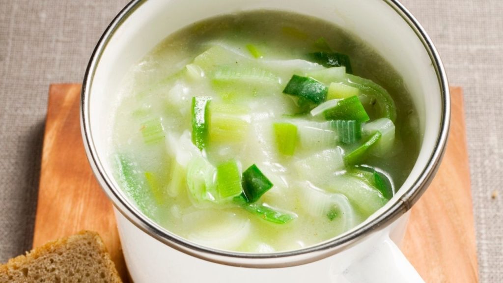 leek soup without potatoes and cream