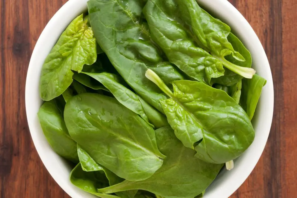 raw spinach