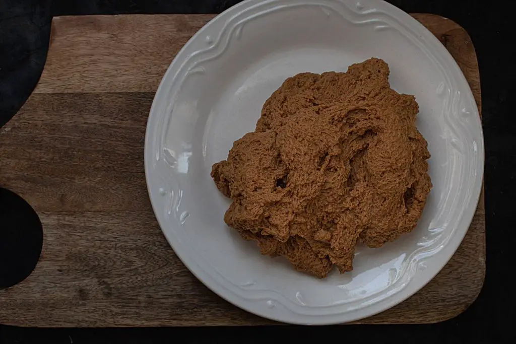vegan meat substitute made of soy and chickpea flour