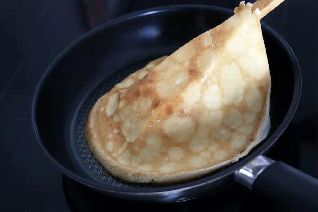 flipping a pancake