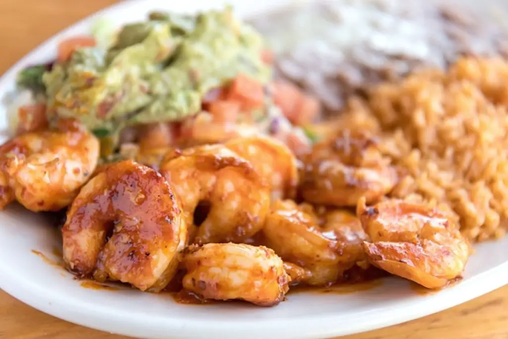 Camarones a la diabla, also known as diablo shrimp,