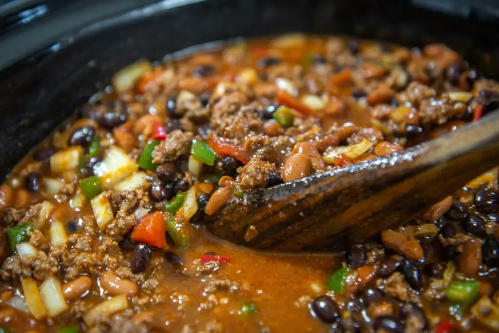 chili beef with black beans