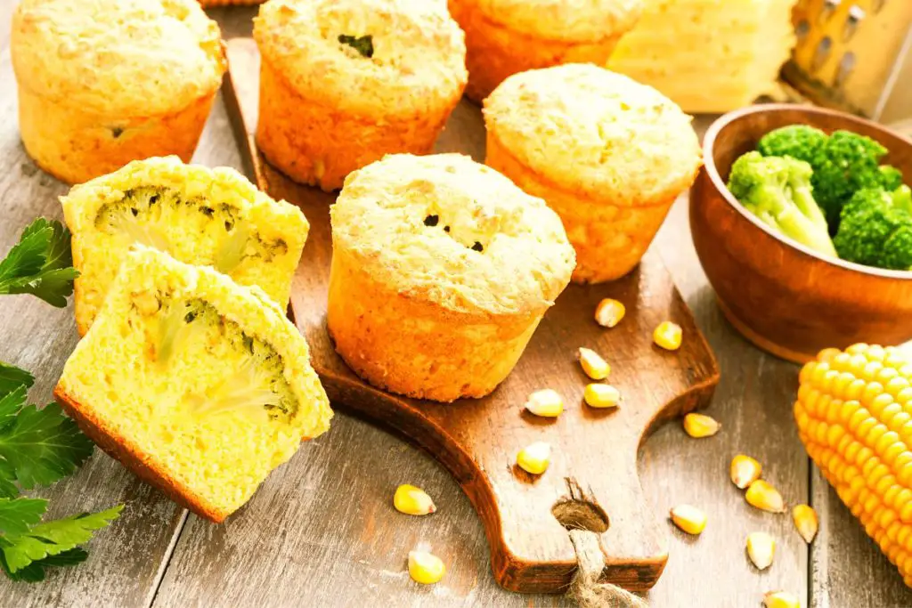 corn muffins served alongside soup