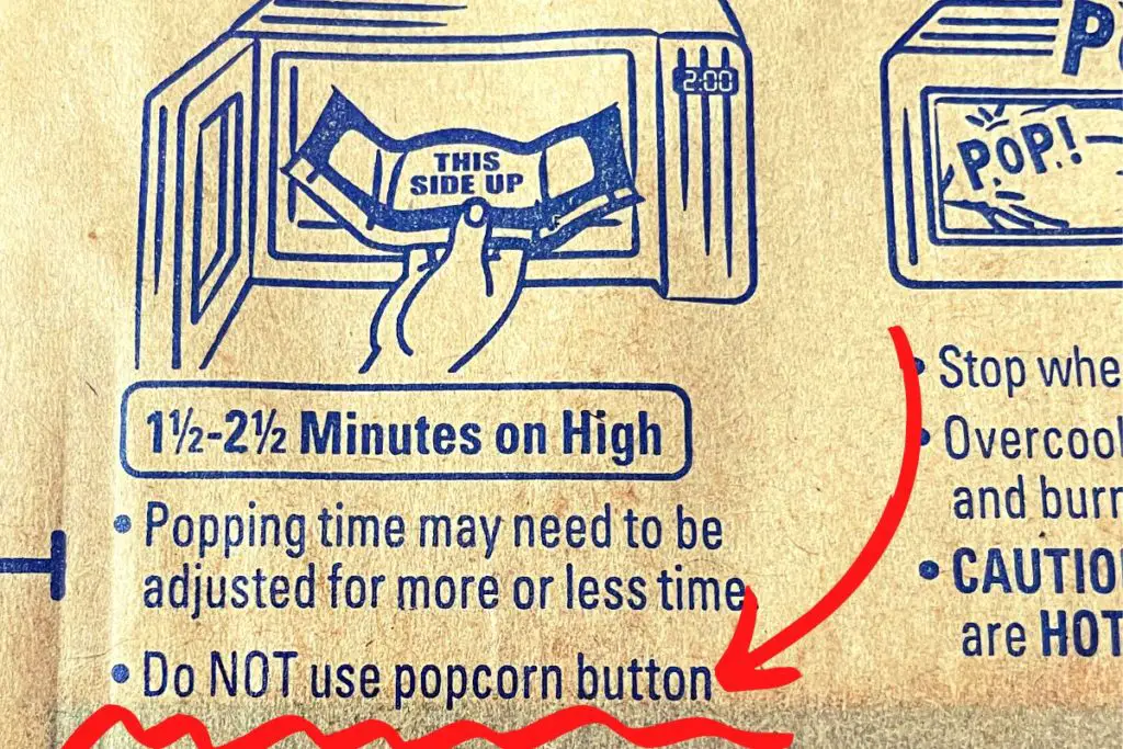 microwave setting for popcorn