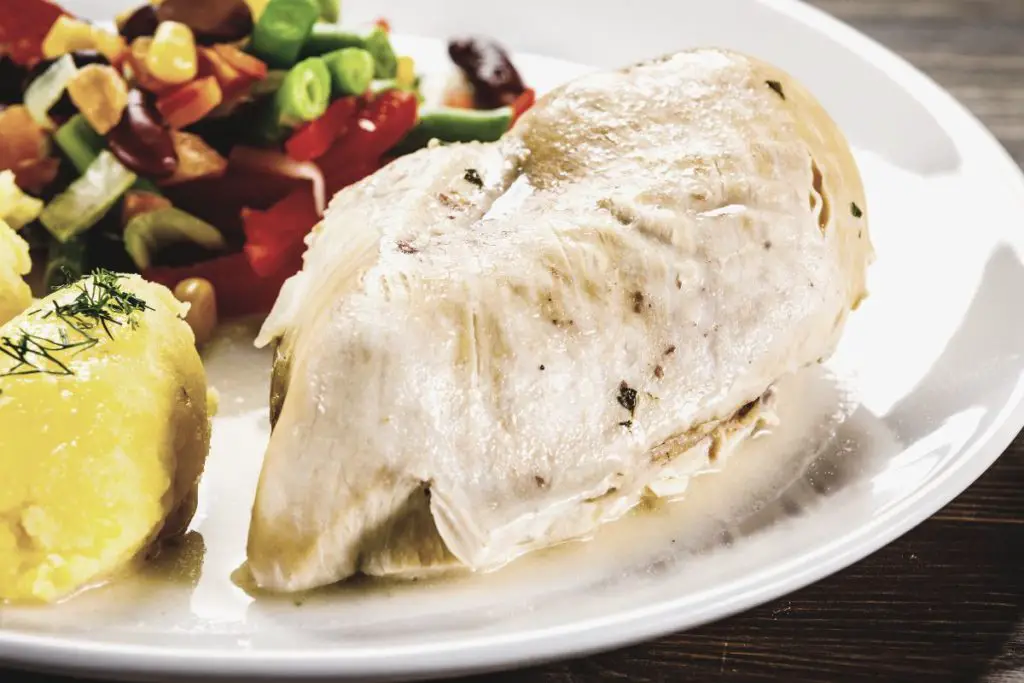 poached chicken breast