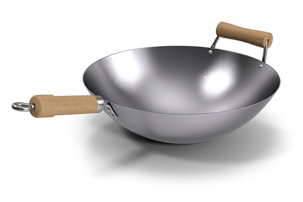 non-stick round bottom wok