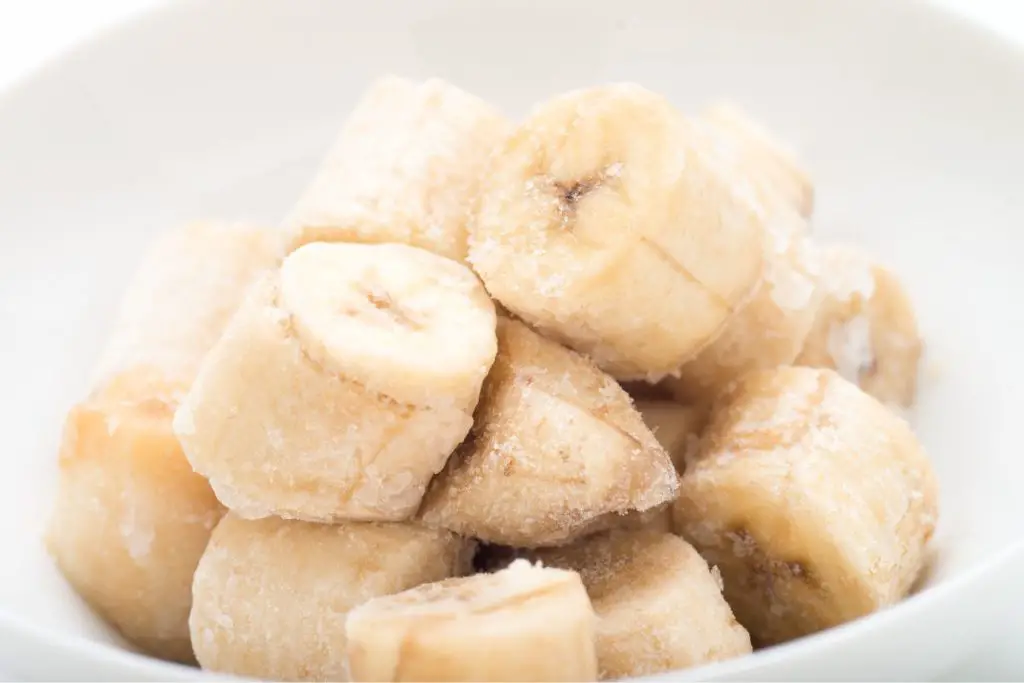 frozen banana pieces