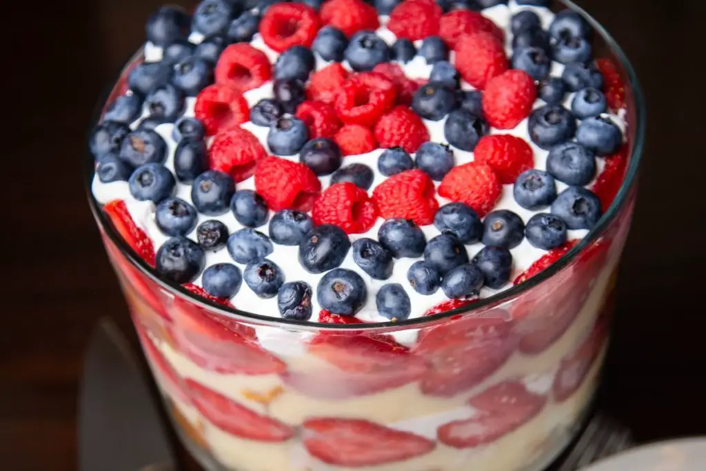 triple berry trifle 