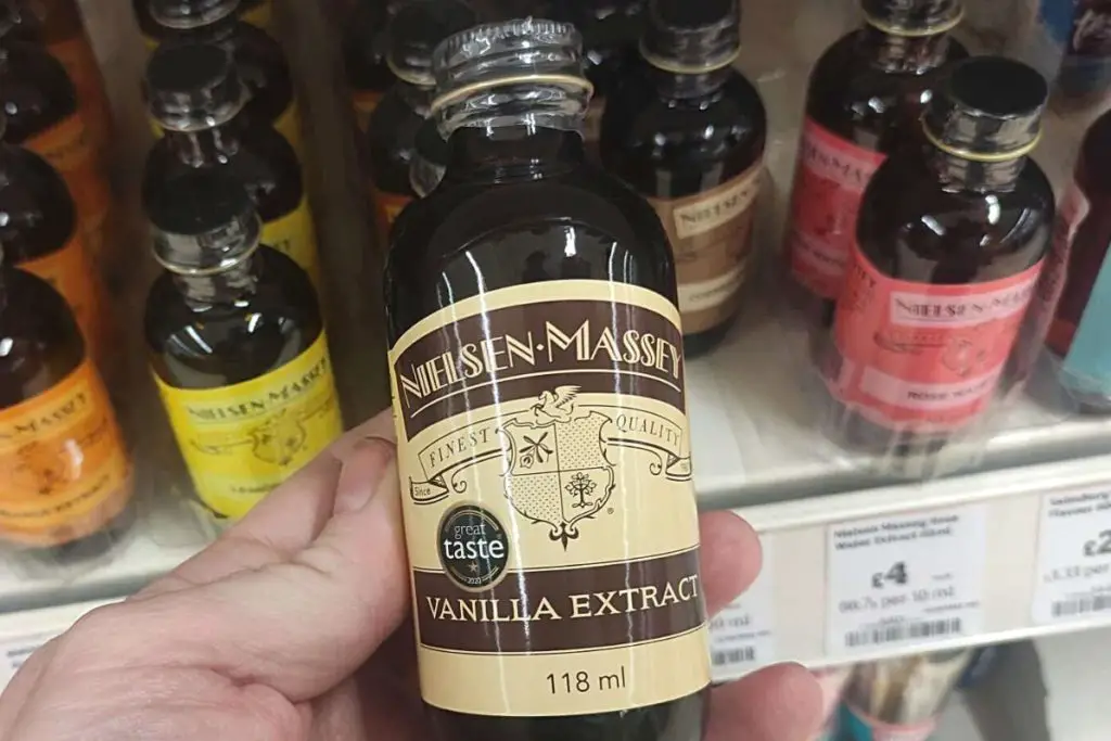 large bottle of vanilla extract