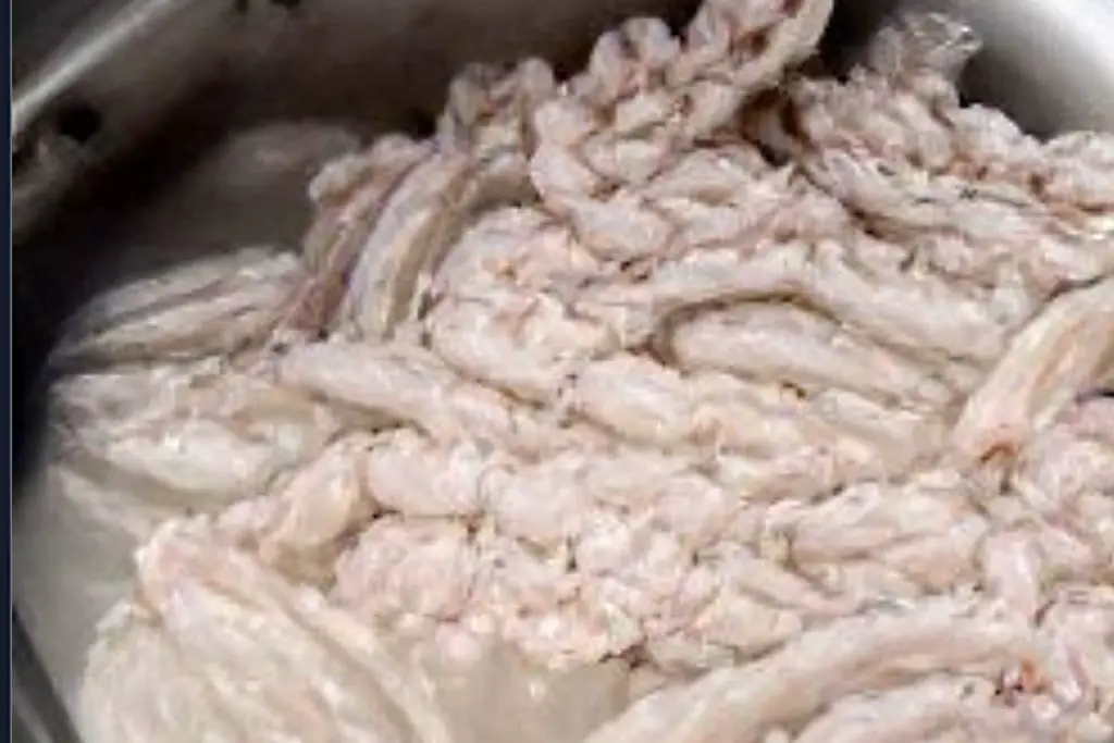 chitterlings in a kitchen sink