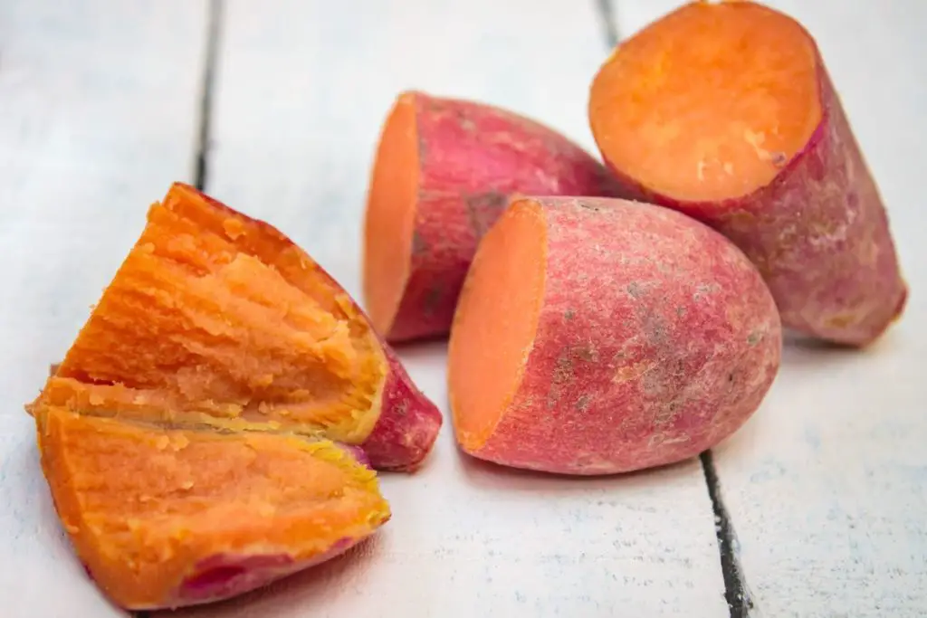 raw vs cooked sweet potato