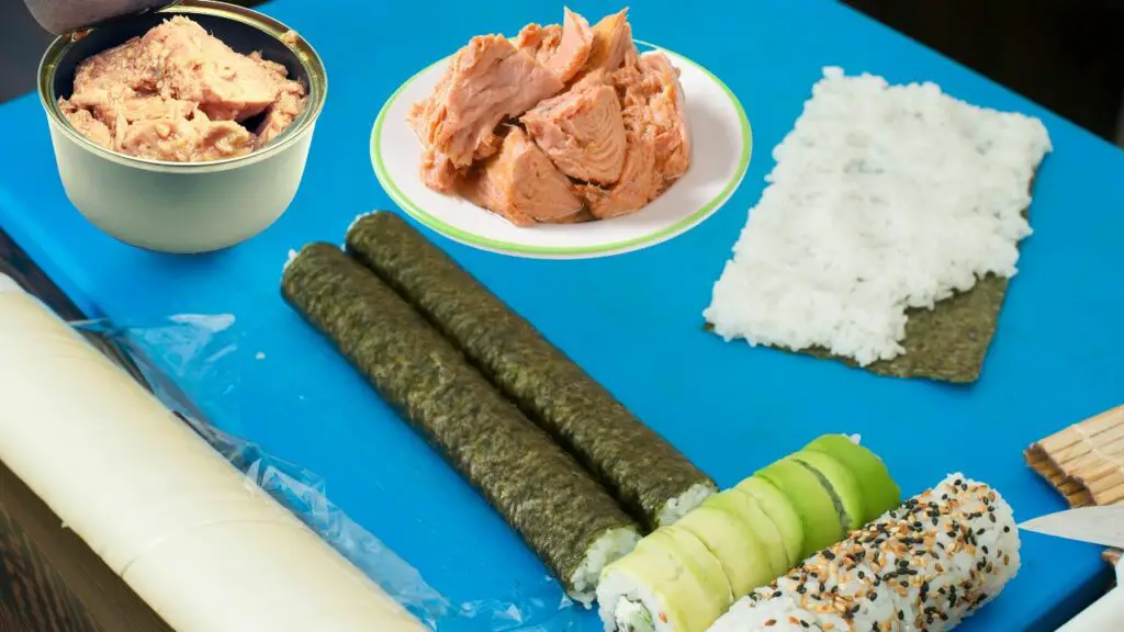 using canned tuna for sushi