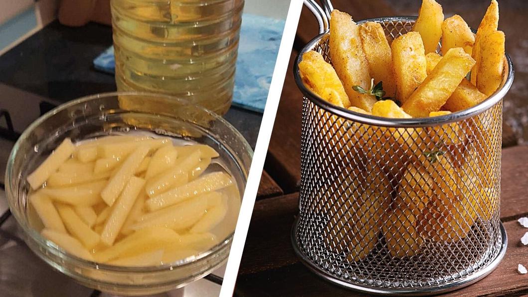 soaking potatoes before frying