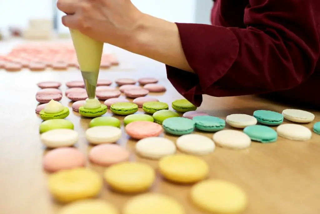 making macarons ahead of time