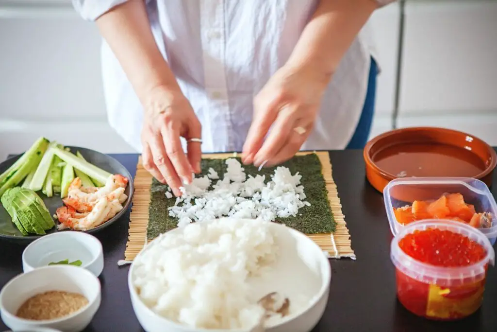 making sushi at home