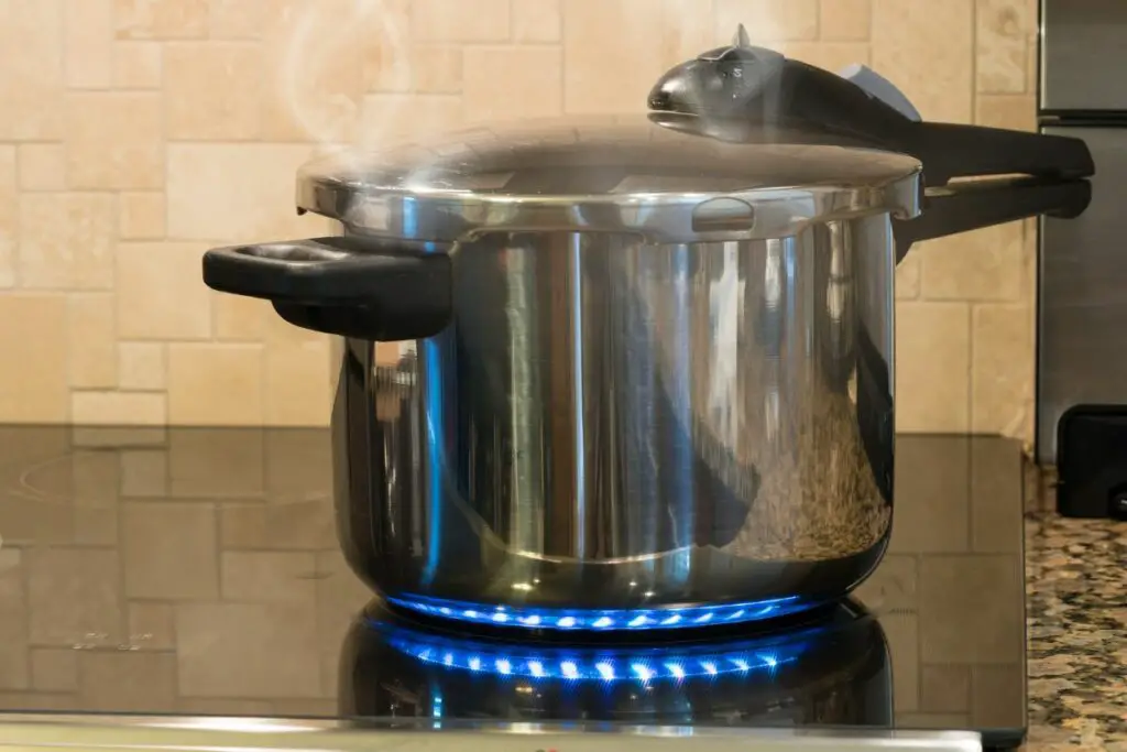 pressure cooking at high temperature