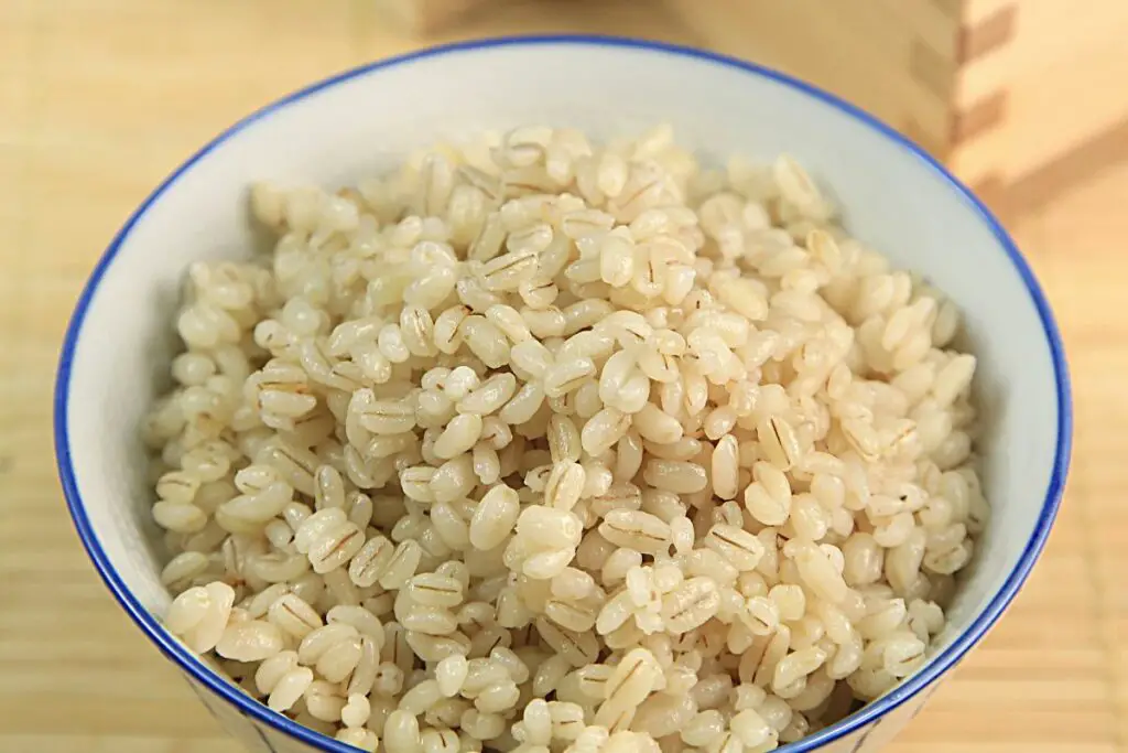 simple cooked barley 