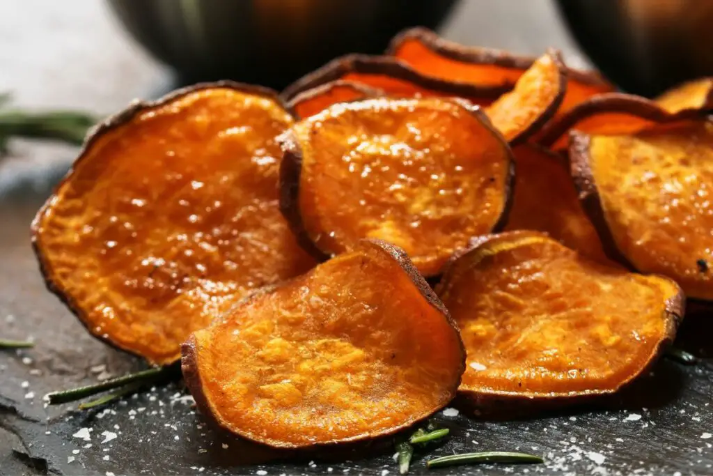 air fryer sweet potato chips