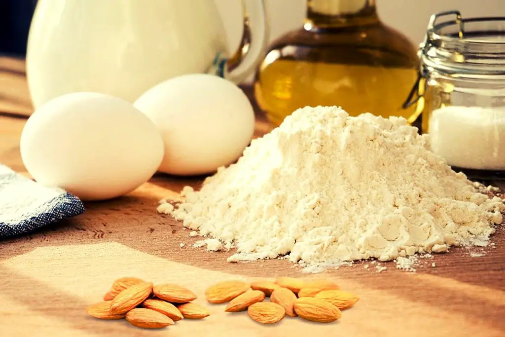 ingredients of almond flour pancakes