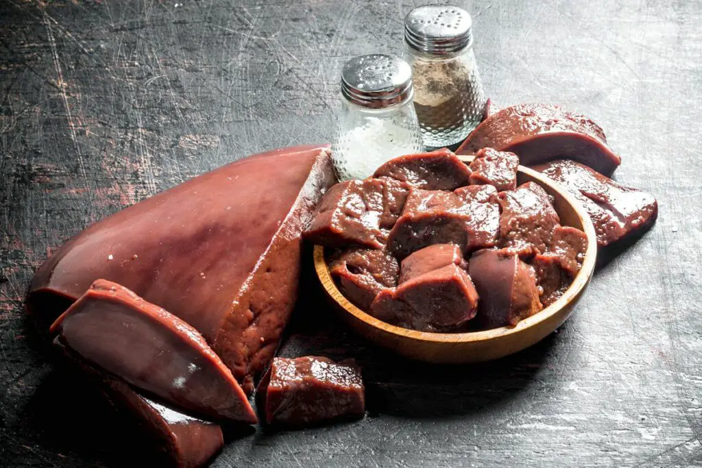 raw uncooked liver