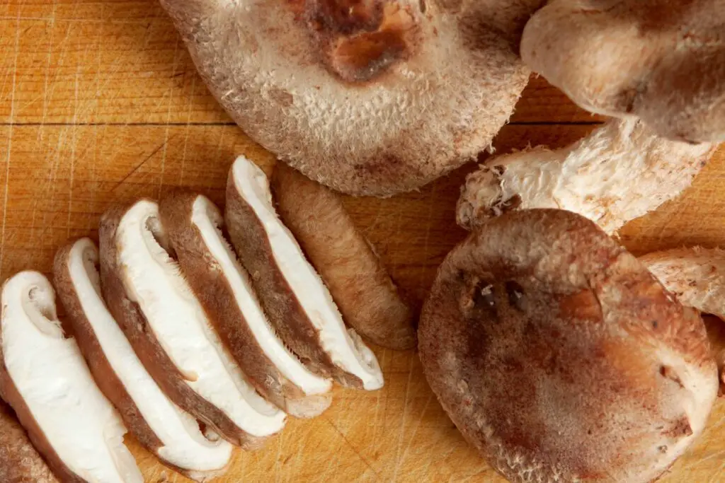 slices of Shiitake mushroom