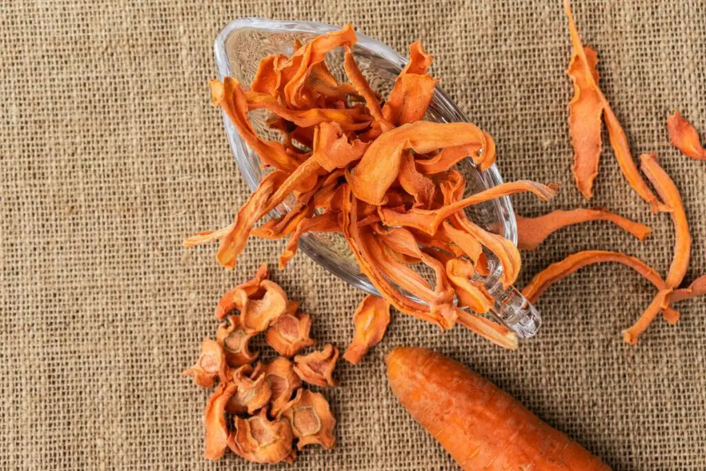 making dehydrated carrots