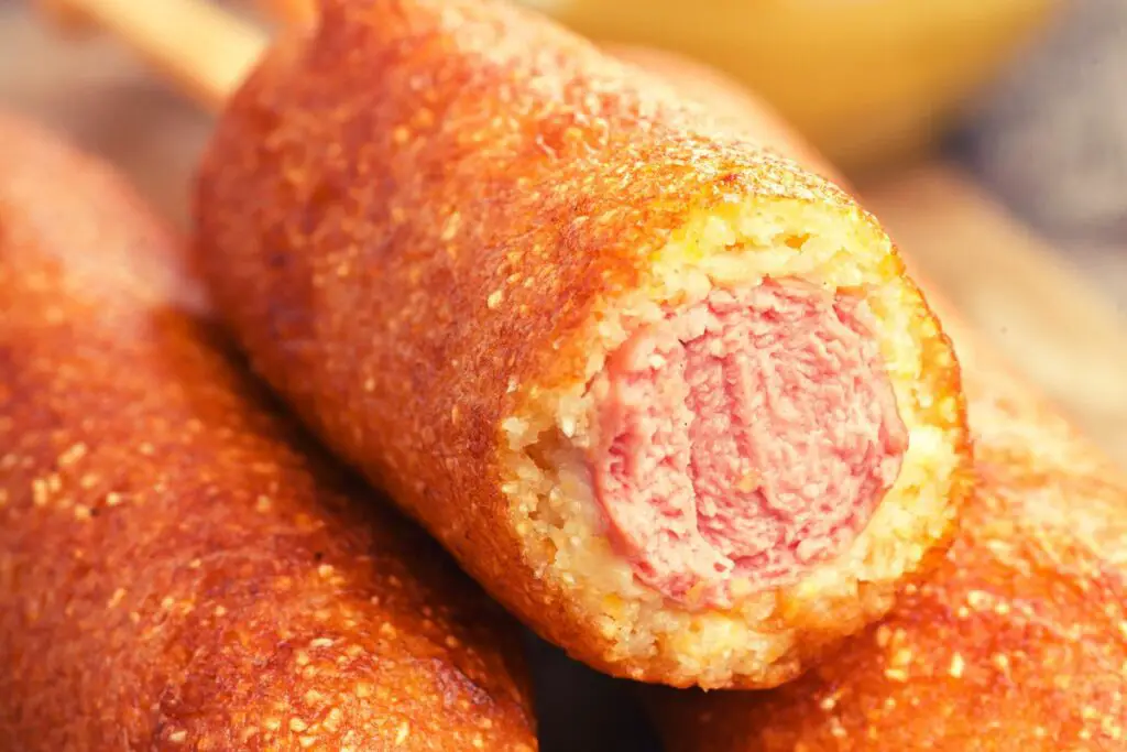 perfectly cooked corn dogs 