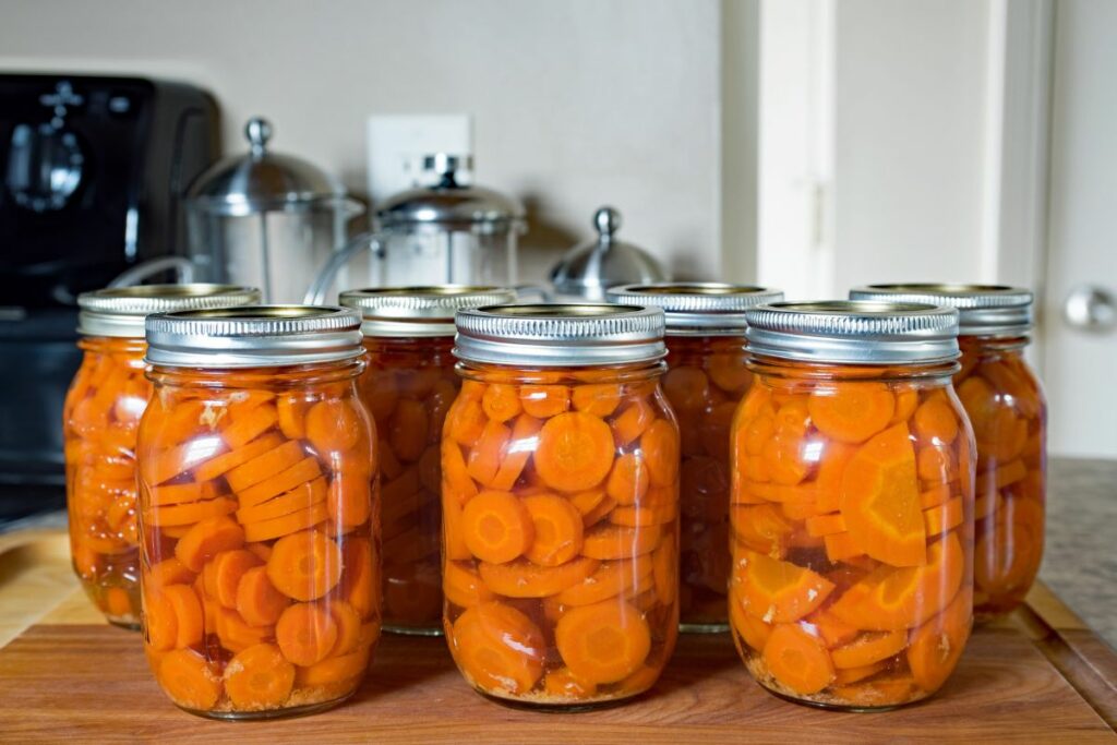 pressure canning carrots
