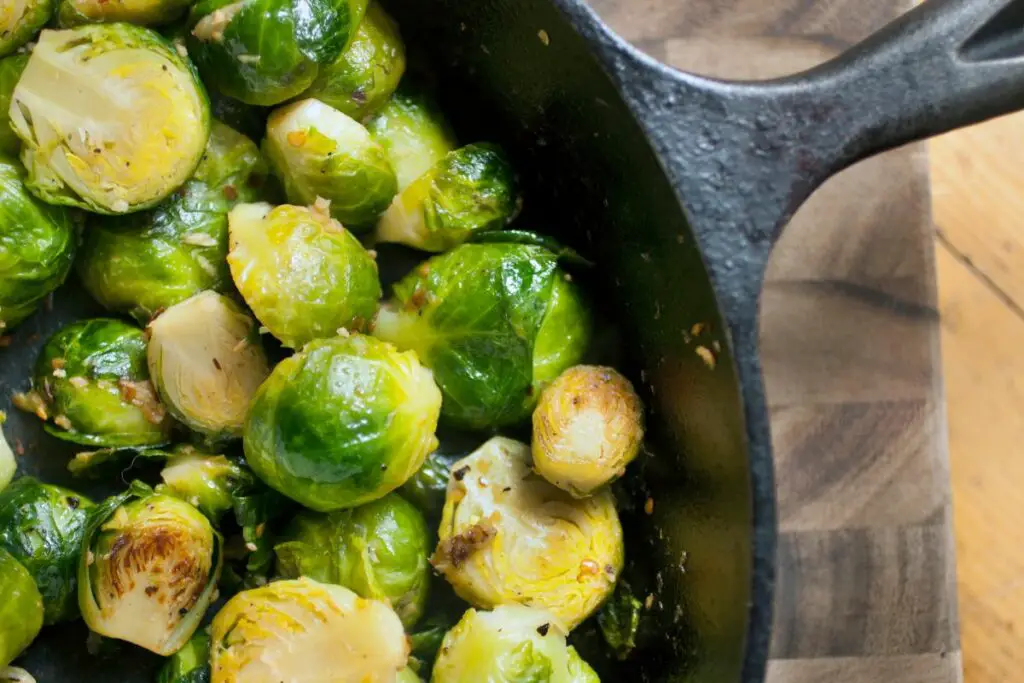 cooked Brussels sprouts 