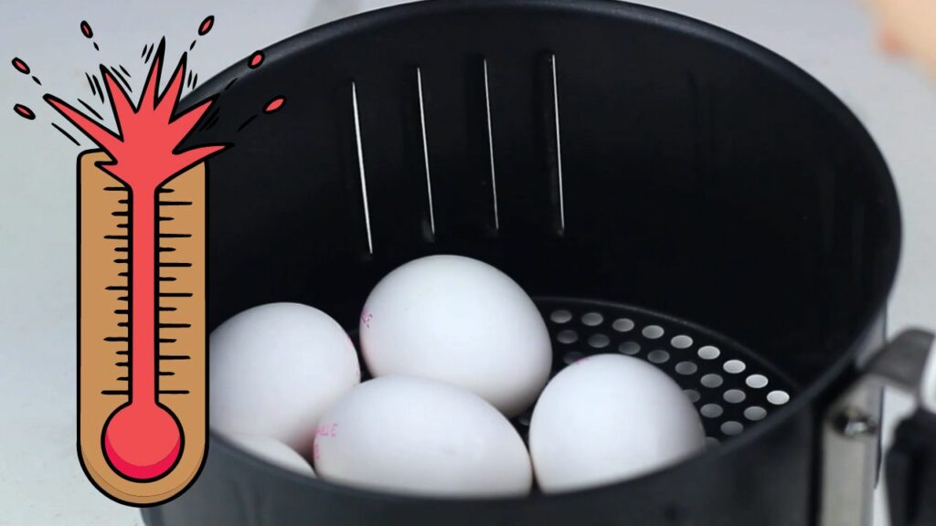 cooking hard boiled eggs in an air fryer