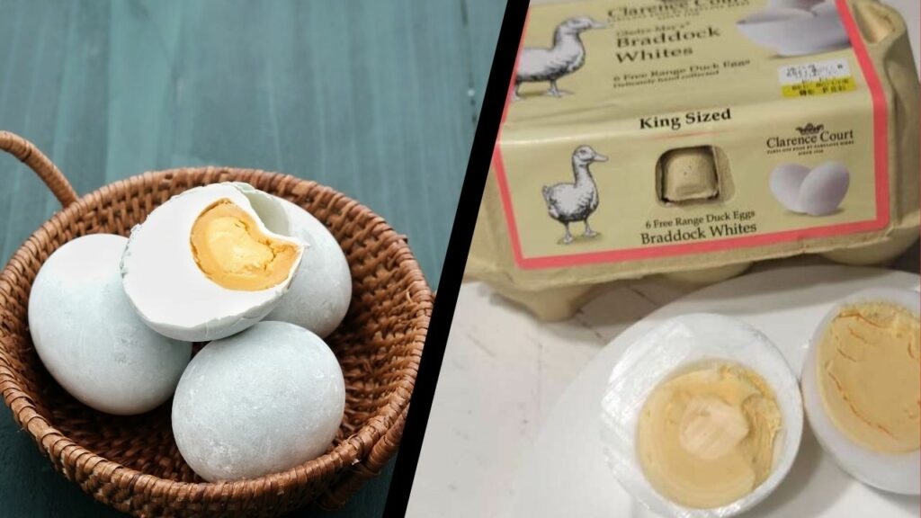 cooked wild duck eggs vs domestic ducks eggs