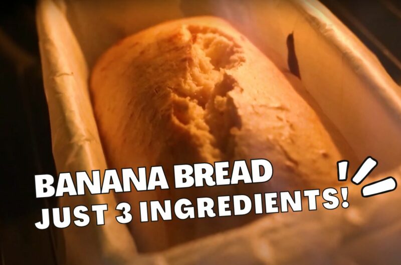 3 Ingredient Banana Bread Without Cake Mix